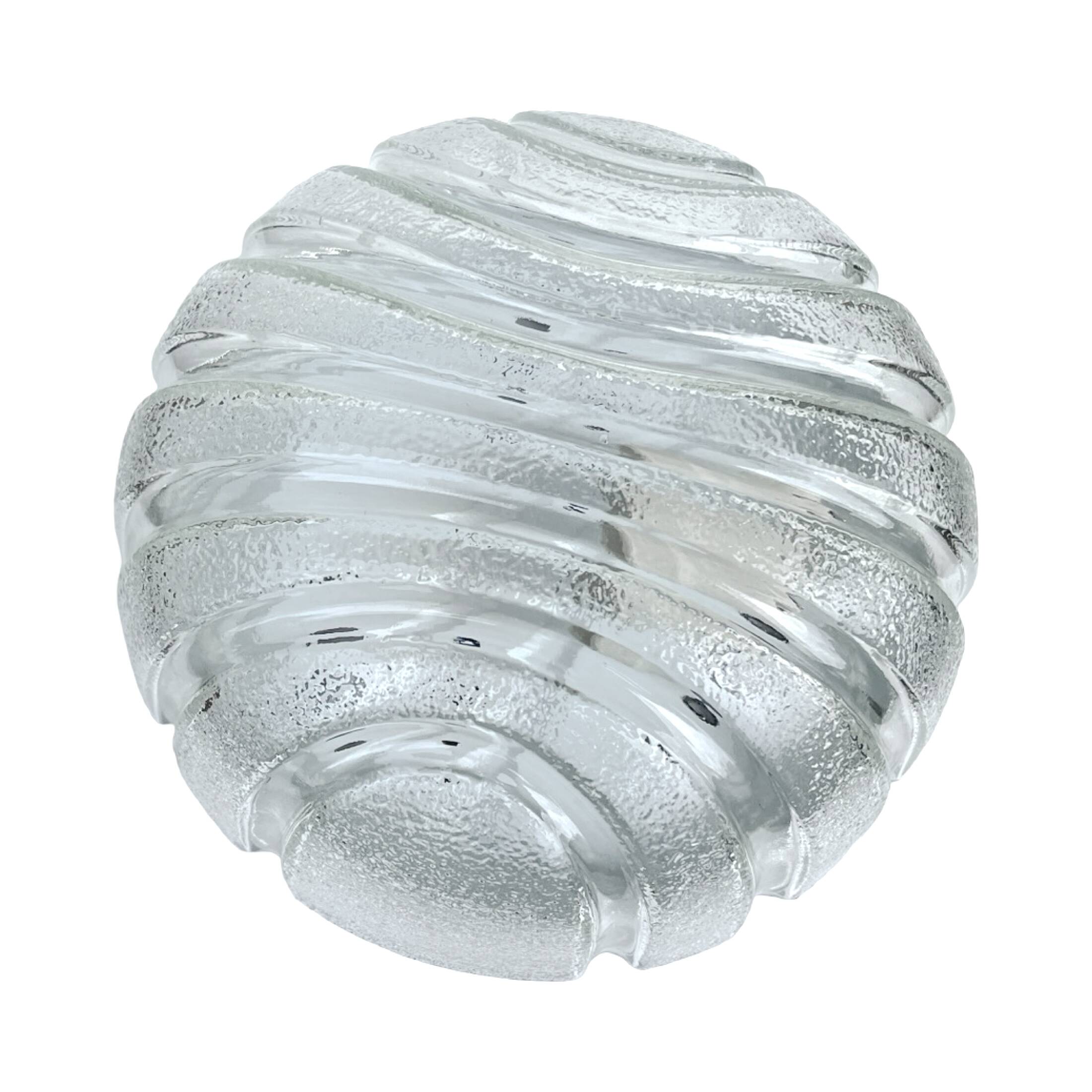 Glass ceiling lamp, Eickmeier Leuchten, Germany, 1970s.