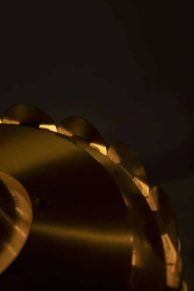 Vintage suspension light, Danish design from the 1960s, Regency style.