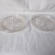 Pair of molded glass bottle mats