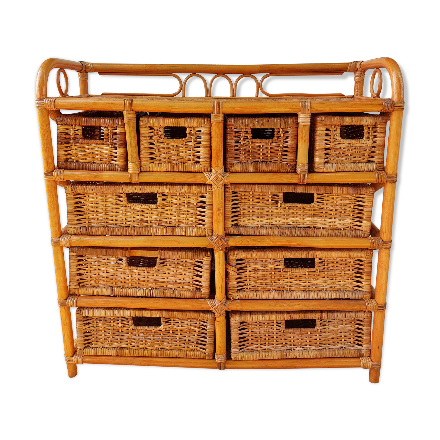 Commode en osier