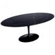 Saarinen & Knoll International: Tulip table, marble marquina and black rilsan