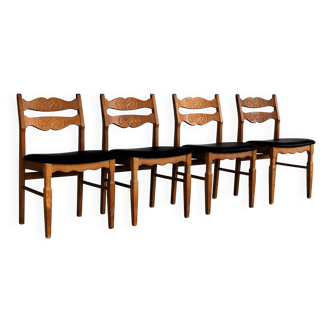 chaises de salle à manger brutalistes | chaises vintage | années 1960