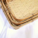 Vintage rattan basket