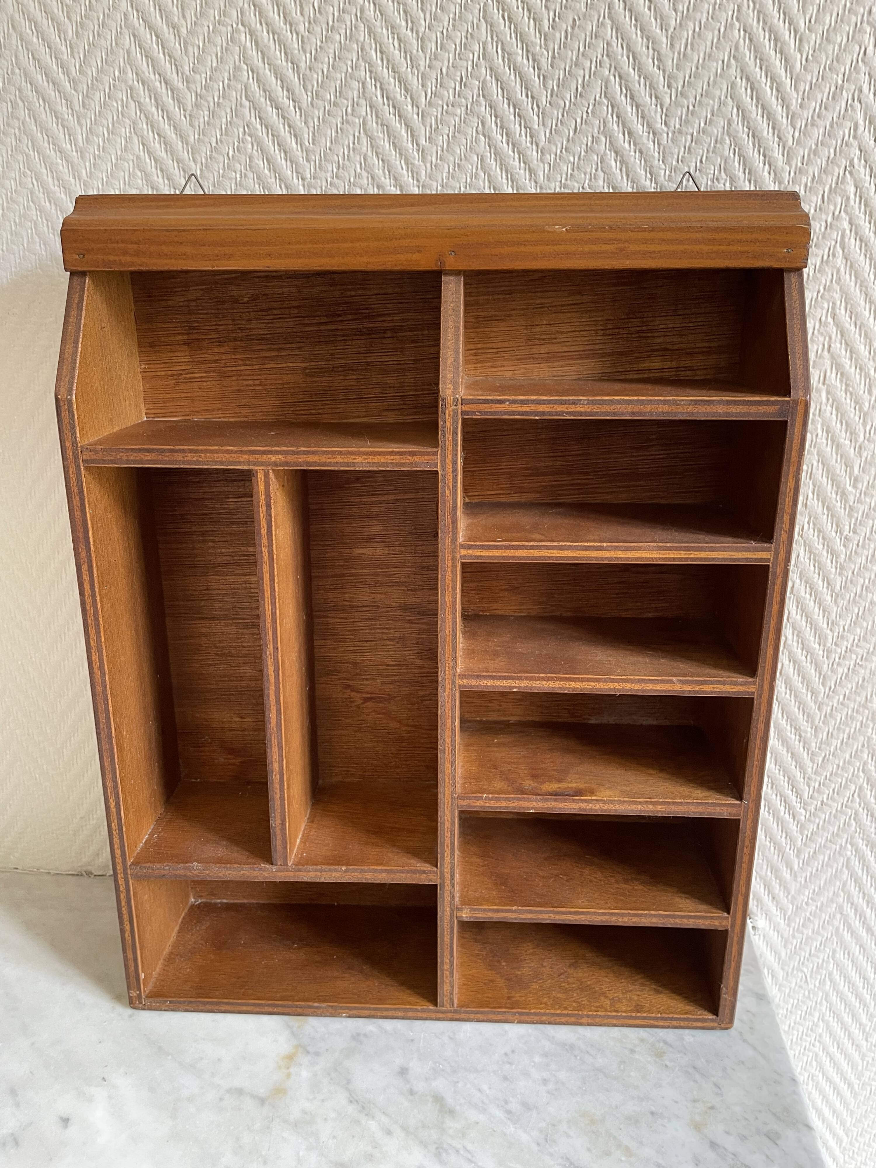Mid-century wooden wall shelf