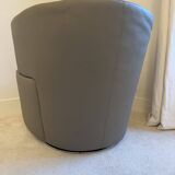 Fauteuil Joel Armchair Eoos Cuir Taupe WALTER KNOLL