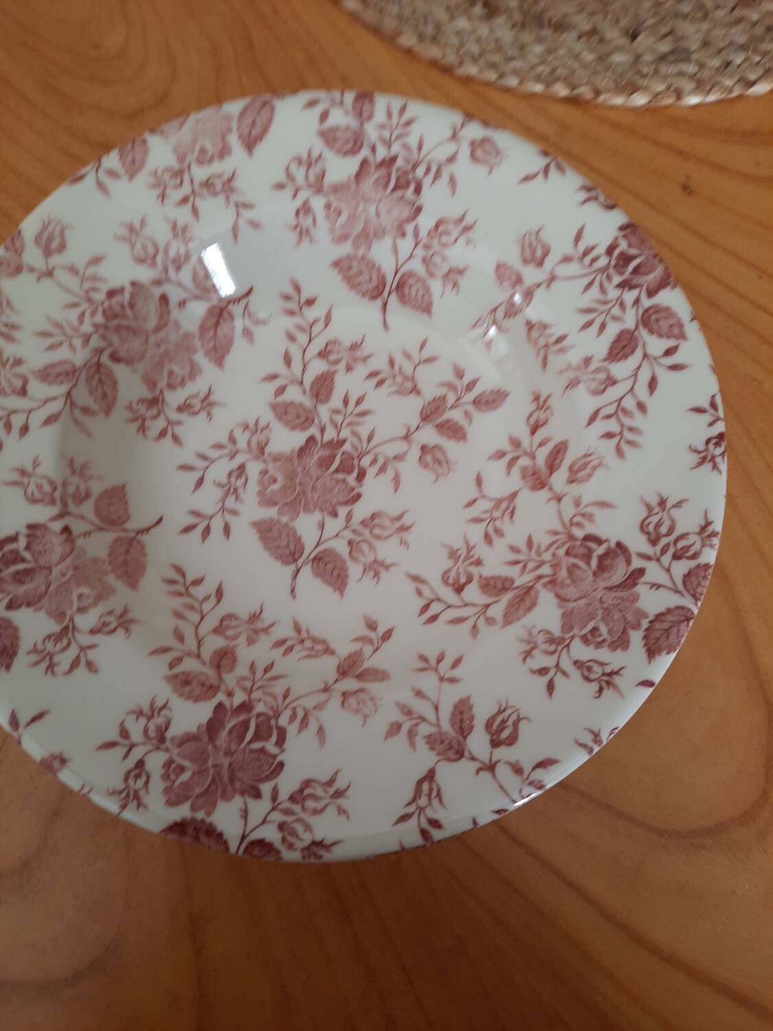 Vintage flower plates