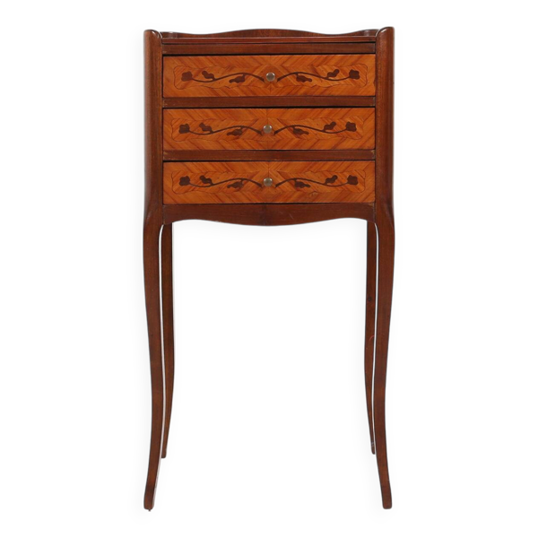 Table de chevet ou petite armoire de style Napoléon III, France, XXe siècle