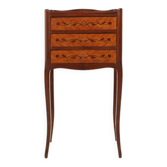Table de chevet ou petite armoire de style Napoléon III, France, XXe siècle