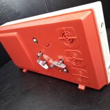 Old alarm clock flip flap vintage with mechanical slats