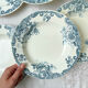 6 assiettes creuses vintage terre de fer clairefontaine modèle "pavot"