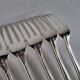12 silver-plated metal fish cutlery pieces by Guildar, 24 pieces.