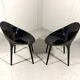 Philippe Starck glossy Super Impossible chairs, Kartell Italy