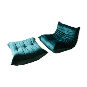 Togo armchair and ottoman model designed by Michel Ducaroy 1973