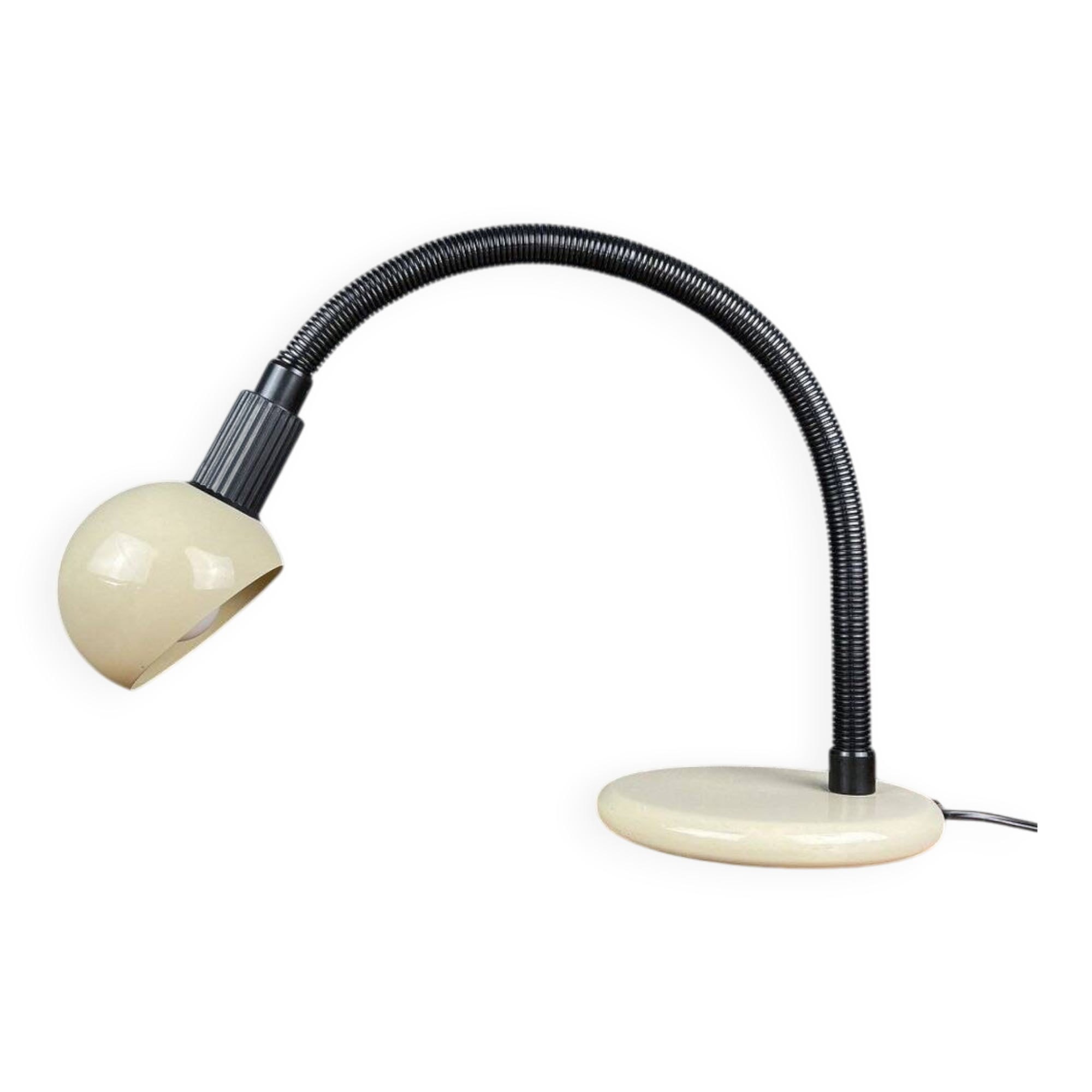 Beige vintage desk lamp, Italy, 1980s