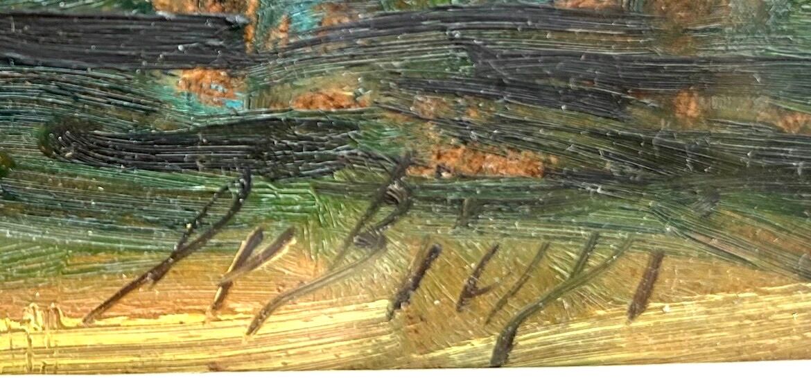 Marine Italienne, Huile sûr Panneau , JM Bilargi, XXe