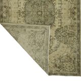 One-of-a-kind turkish handwoven vintage rug - rustic vintage charm 202x 126 cm