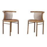 Pair of Herbert Ohl chairs for Lubke, 1980s