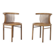 Pair of Herbert Ohl chairs for Lubke, 1980s