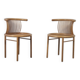 Pair of Herbert Ohl chairs for Lubke, 1980s