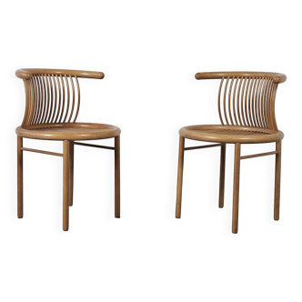 Pair of Herbert Ohl chairs for Lubke, 1980s