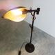 Vintage brass leaf floor lamp 1970s