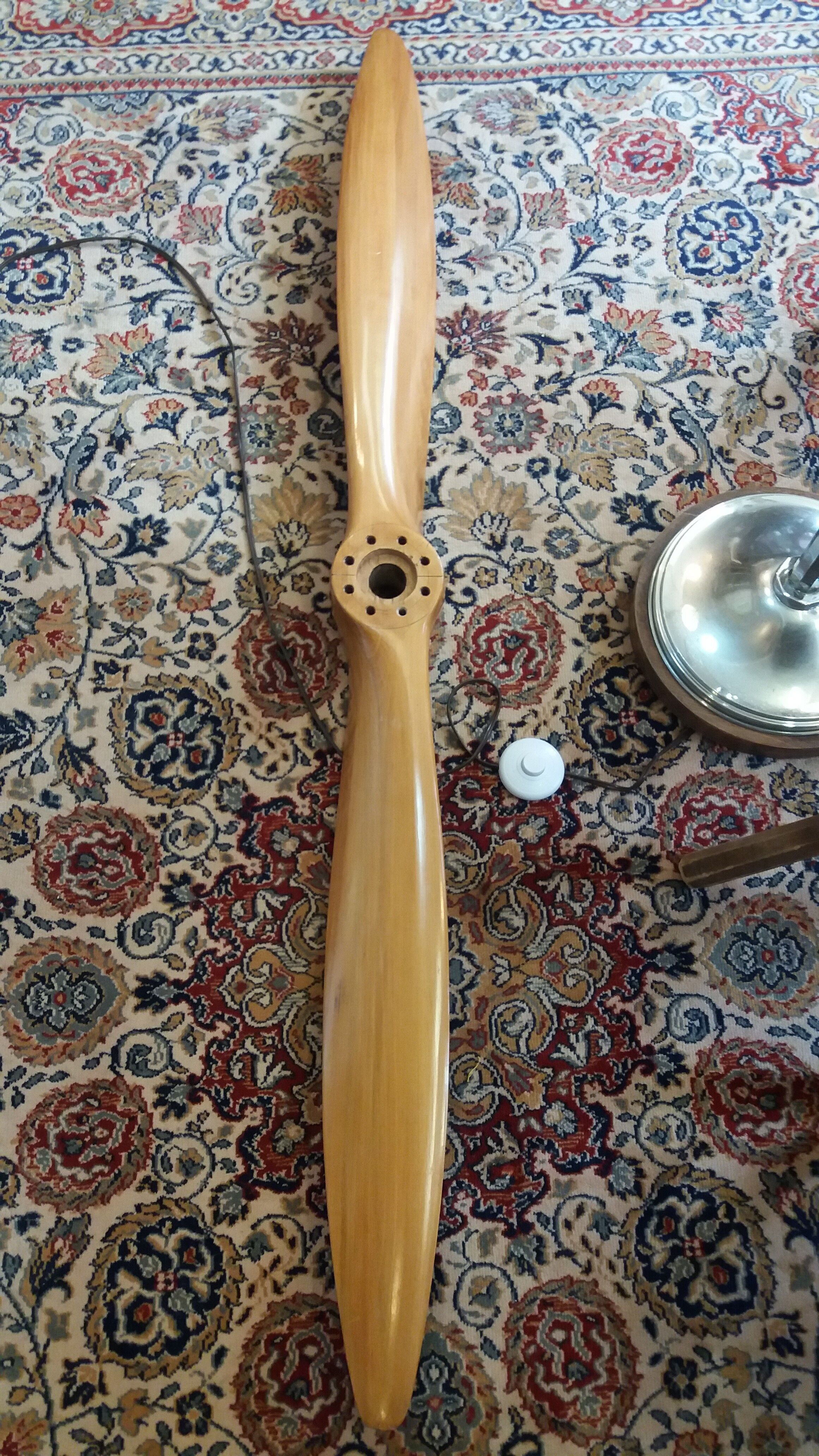 Old wooden propeller