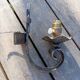 Medieval style iron wall light