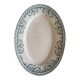 Oval plate Terre de Fer Garland