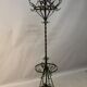 Polychrome Wrought Iron Coat Rack and Umbrella Stand