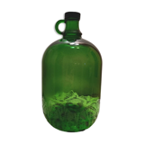 Bonbonne ancienne verte en verre