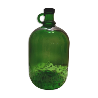 Old green glass carboy