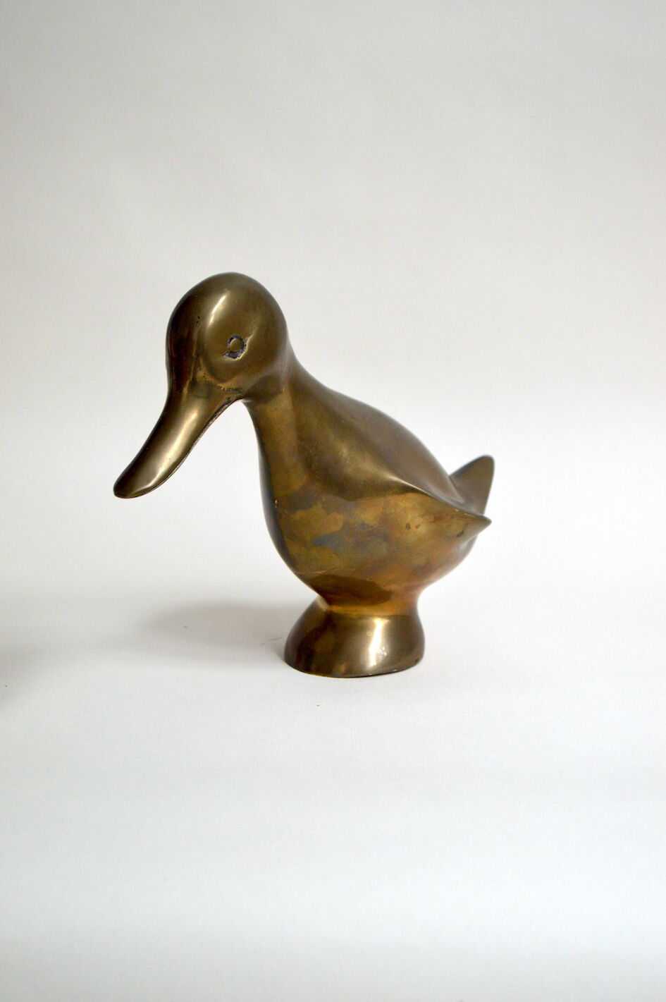 Vintage brass duck