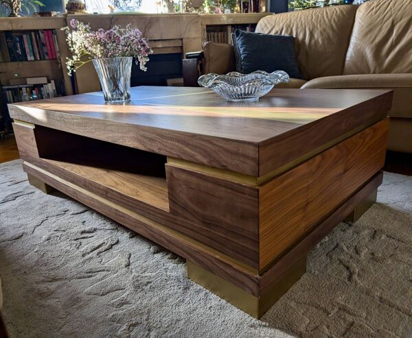 Table basse faite sur mesure