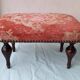 Wooden and fabric footrest
