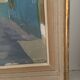 Oil on paper, glazed wood frame