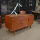 Small vintage teak low cabinet 1960