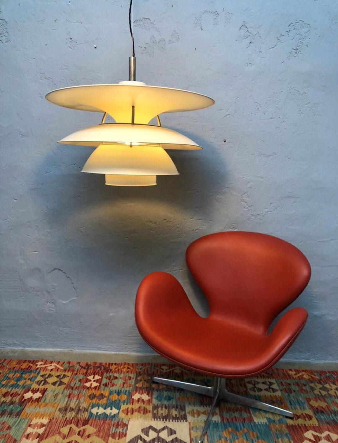 Iconic vintage large P. Henningsen PH6 1/2 - 6 Charlottenborg chandelier
