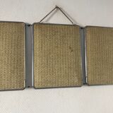 Barber triptych mirror 28x69cm vintage 1960