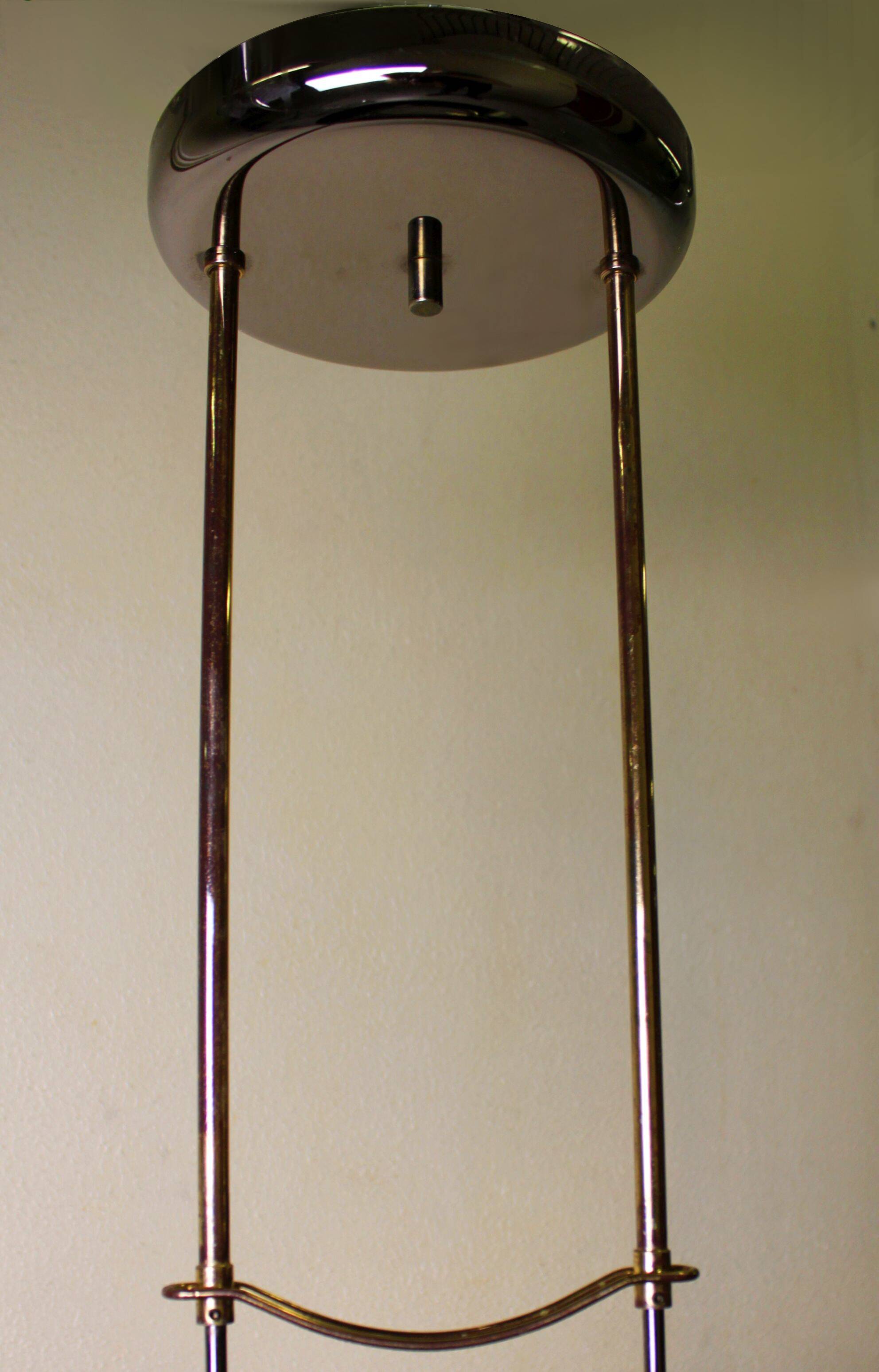 Modernist glass pendant light, 70s