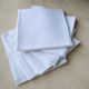 6 Old white damask linen napkins 52 x 55 cm