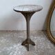 wooden pedestal or primitive winemaker's table