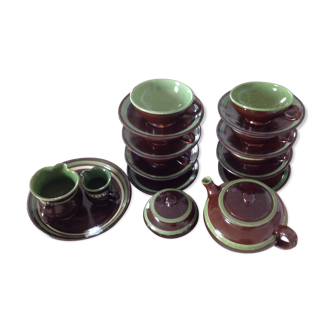 Service in stoneware vintage