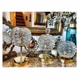 Triptych of pine cones lamps