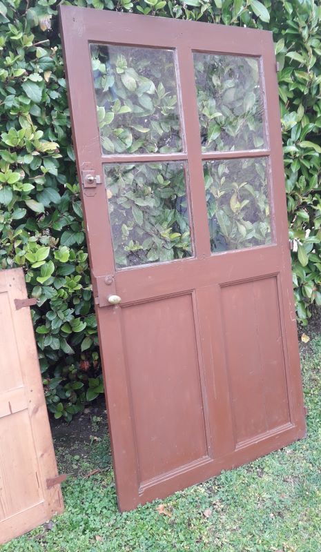 Porte vitrée H186,5xL98,5 de communication moulurée