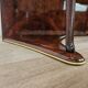 Burl wood dressing table with double glass shelf