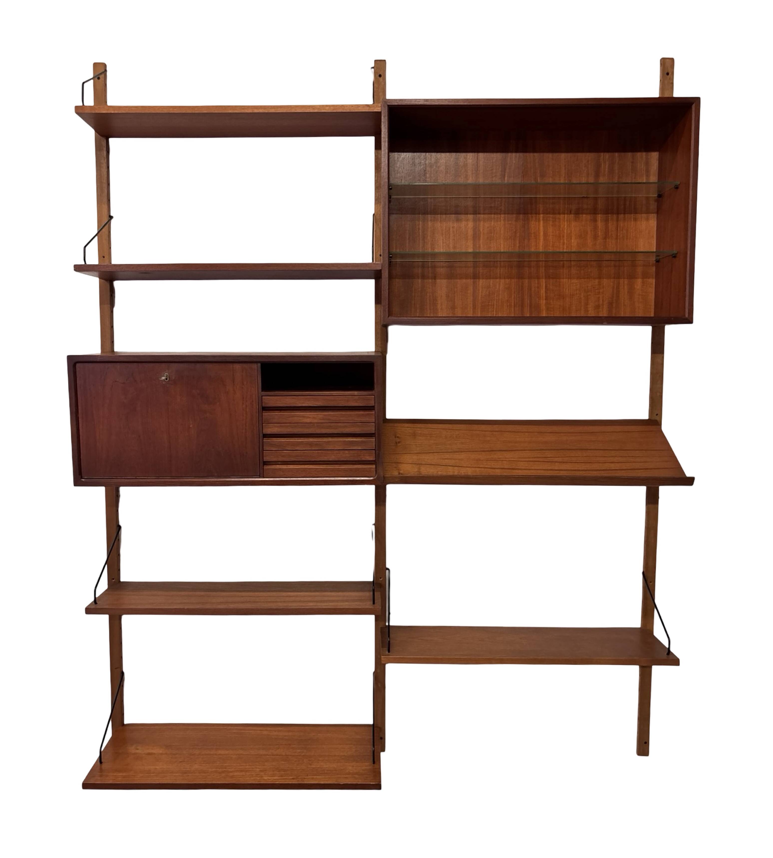 Vintage Poul Cadovius Royal System wall system wall unit