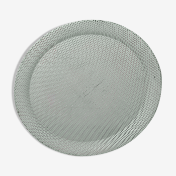 Perforated sheet metal tray by Mathieu Mategot