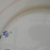 Cake plate, earthenware cup from luneville