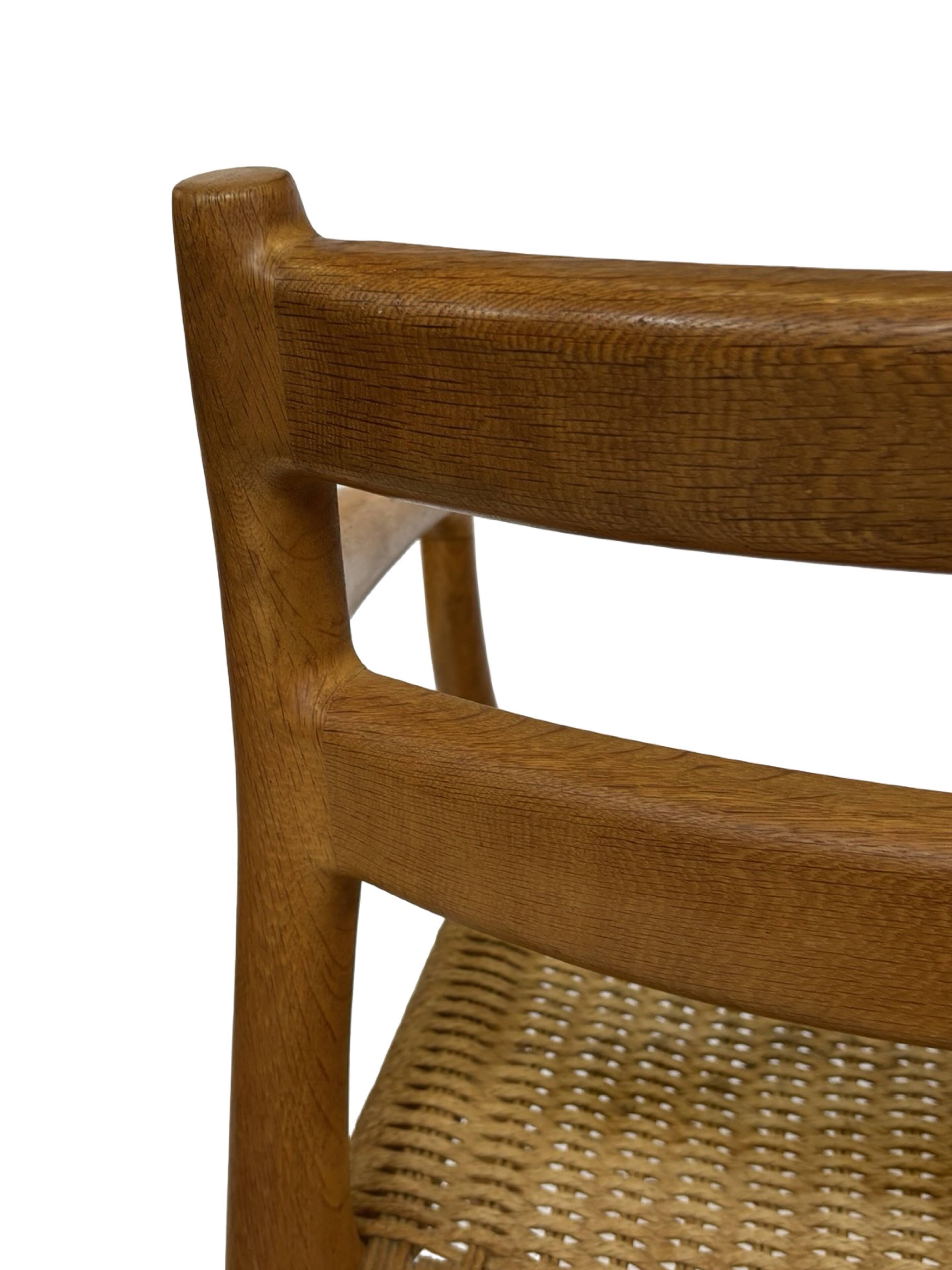 Vintage Niels Otto Moller Armchair Model 67 in Oak Danish Design