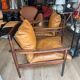 Pair of PJ 56 Grete Jalk armchairs in Rio rosewood, 60s
